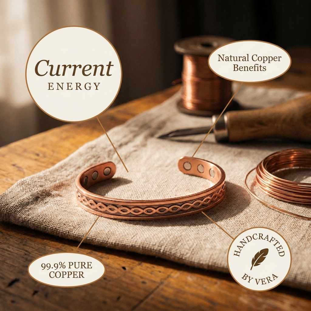 Pulseira de Cobre Atual da Rosa