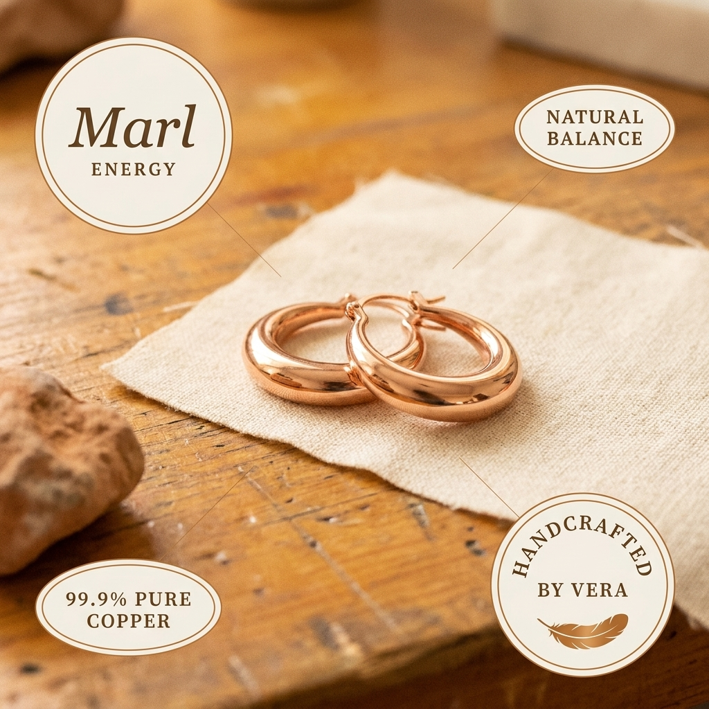 Brincos de Cobre Marl da Rosa