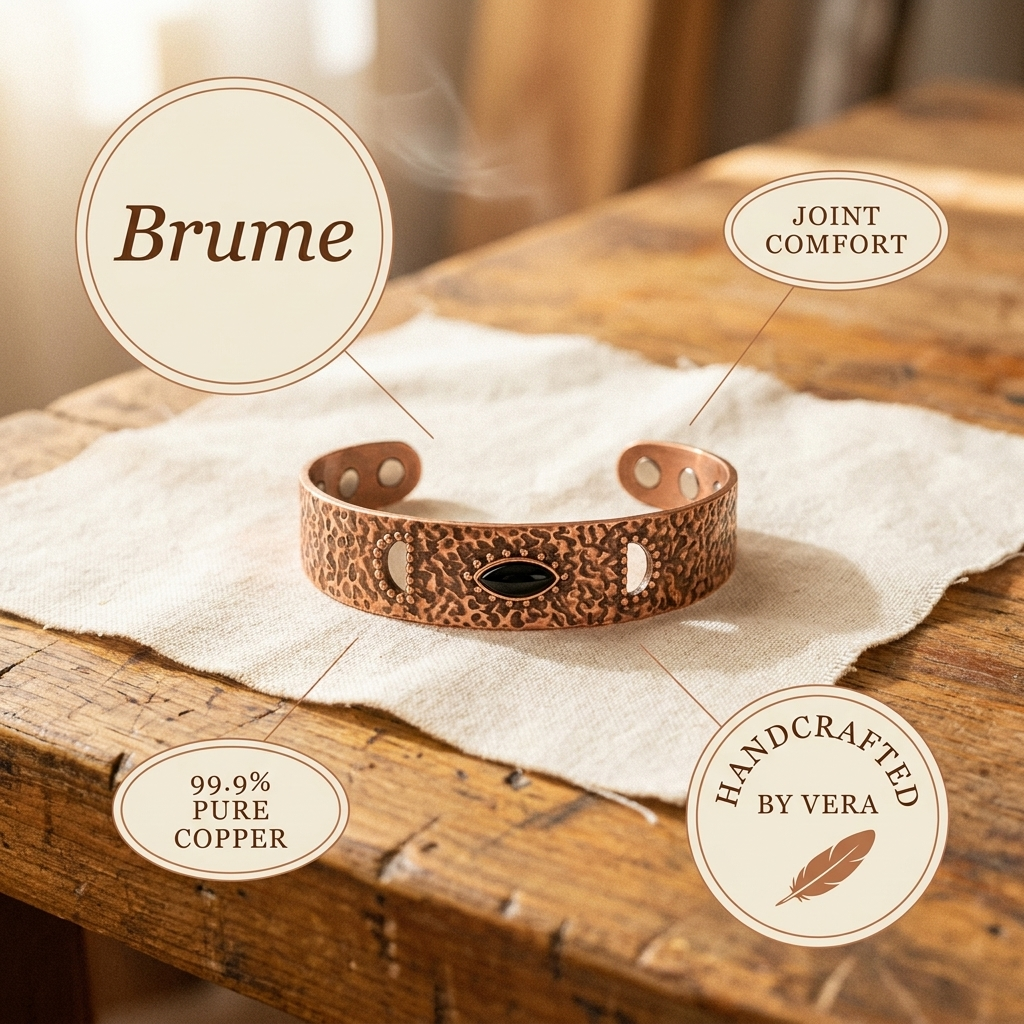 Pulseira de Cobre Brume da Rosa